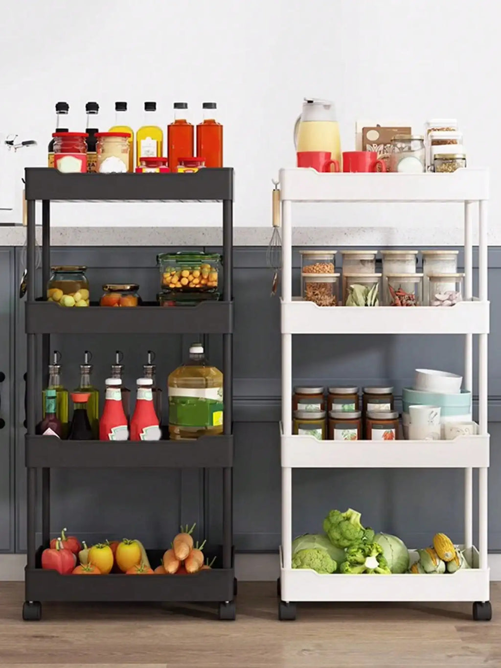 Chariot utilitaire roulant à 3/4 niveaux