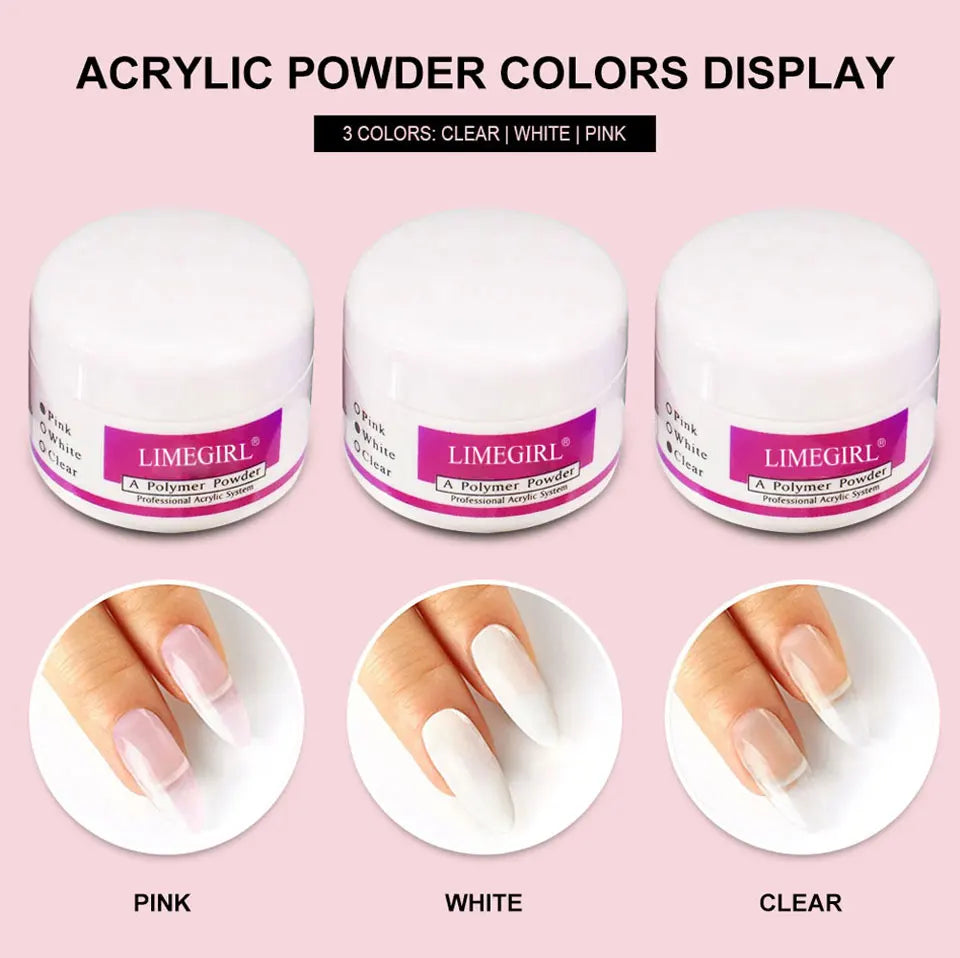 Poudre acrylique pour ongles et monomère liquide