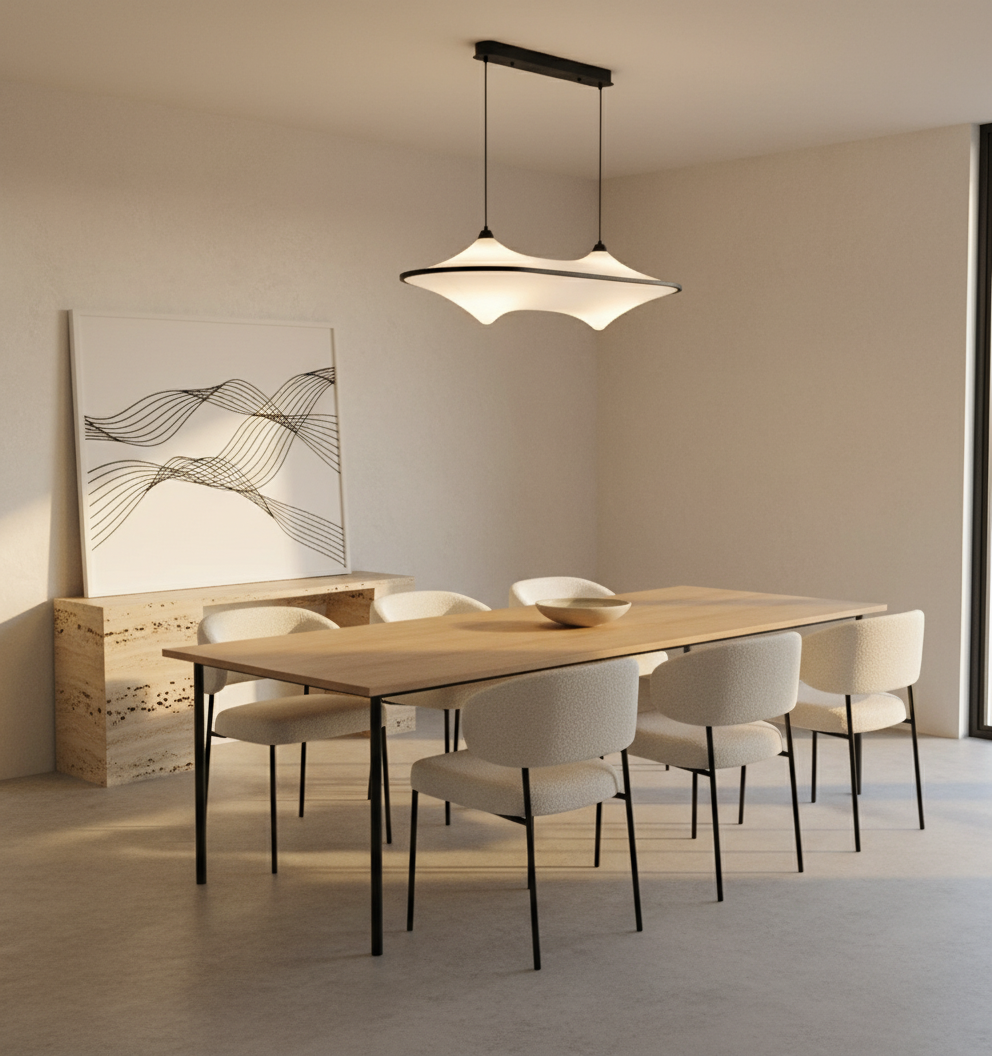 AstroLume Iron Pendant Light With Sleek Minimalist Design